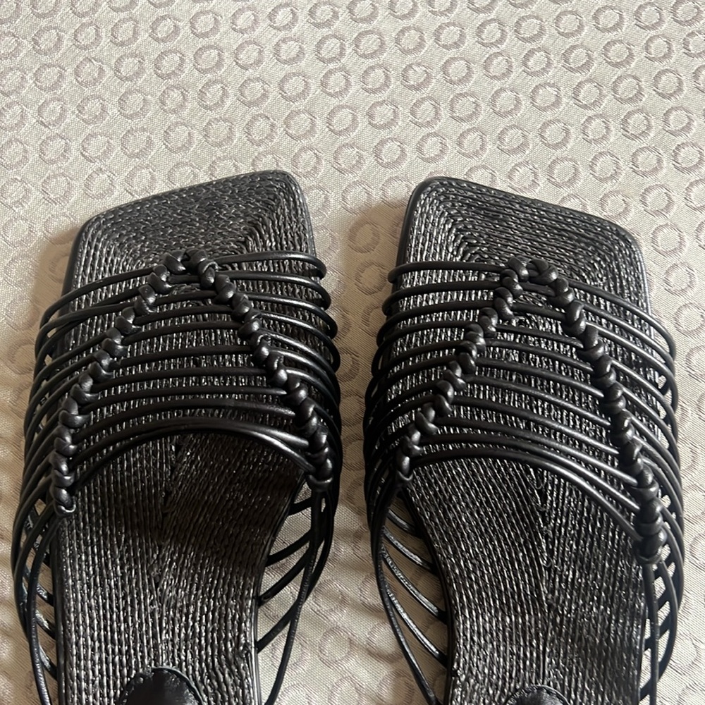 BCBGMAXAZRIA Black Women's Slide Sandals - Picture 7 of 12